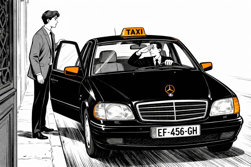 Chauffeur Taxi Hubert arrivé à Mulhouse